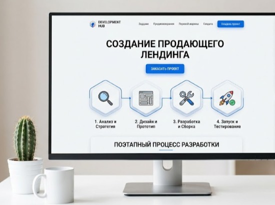 Создание продающего сайта лендинга